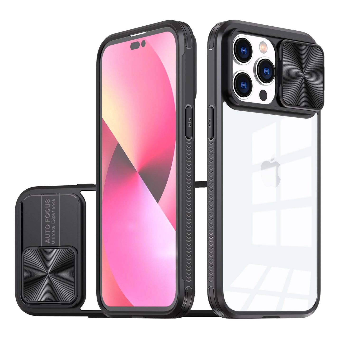 For Samsung Galaxy A16 5G Hybrid Cases with Sliding Camera Cover Transparent Shockproof Bumper TPU Protective Case Cover