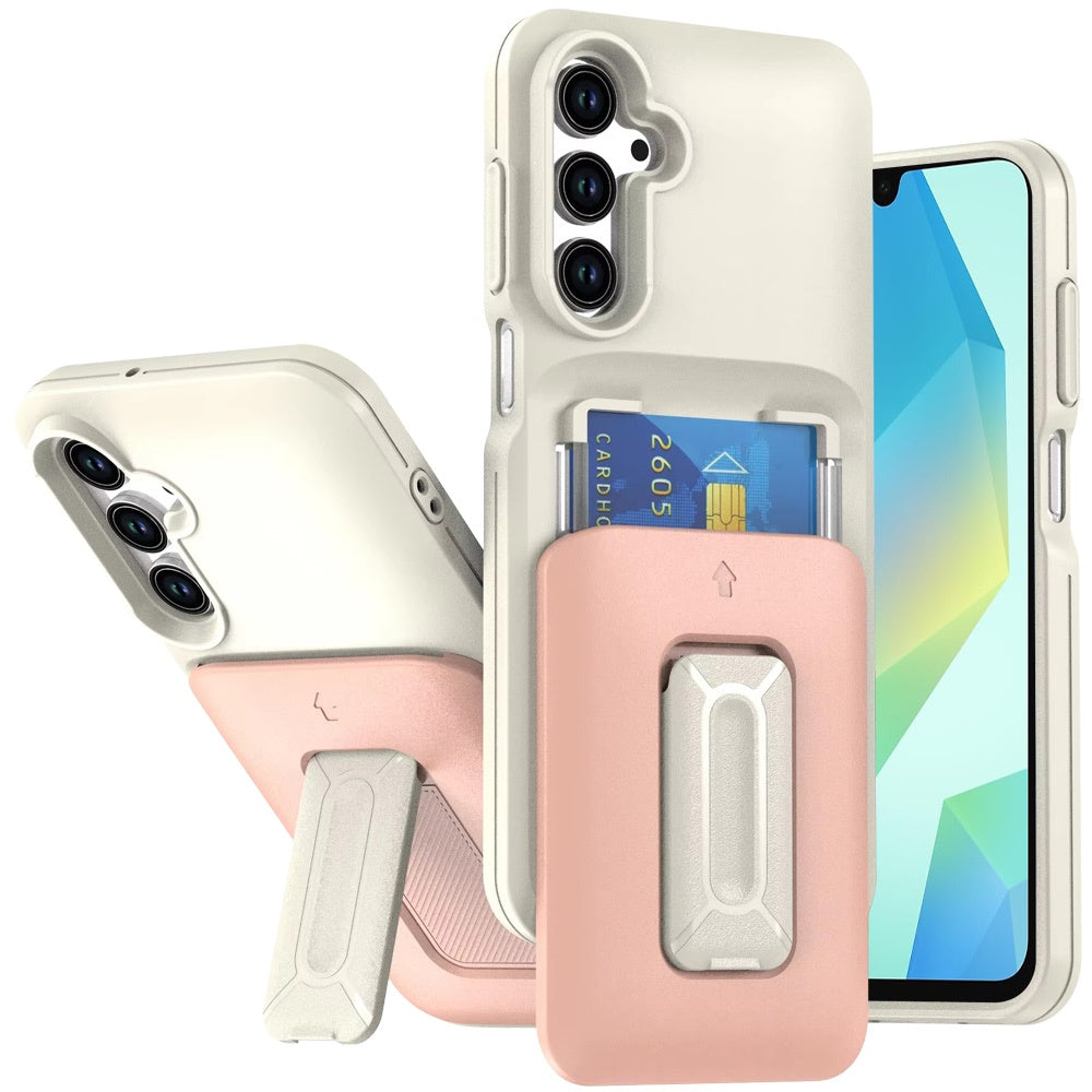 For Samsung Galaxy S25 Ultra Wallet Case with 2- Credit Card Holder, Wrist Strap & Kickstand Hybrid Shockproof TPU Case Cover