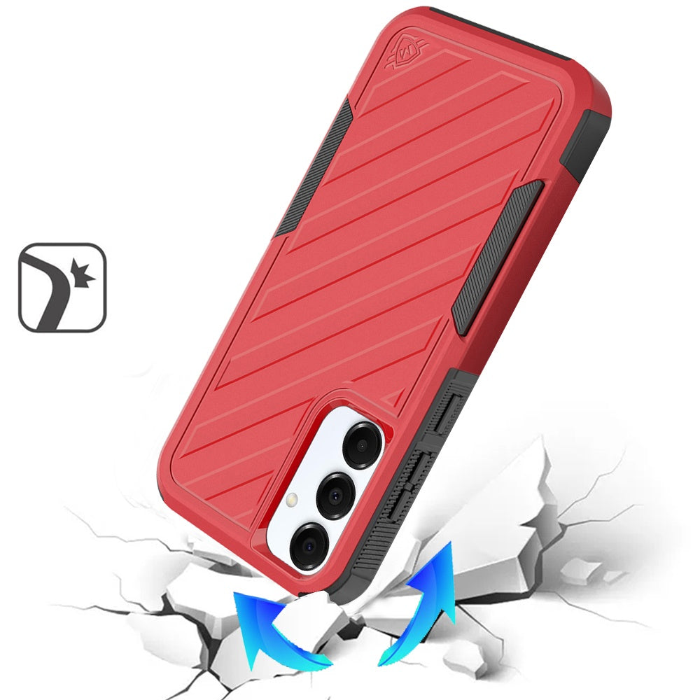 For Samsung Galaxy A26 Premium Tough Hybrid Case with Belt Clip Holster, Shockproof Rugged Design, Textured 2in1 Non-Slip Case Cover