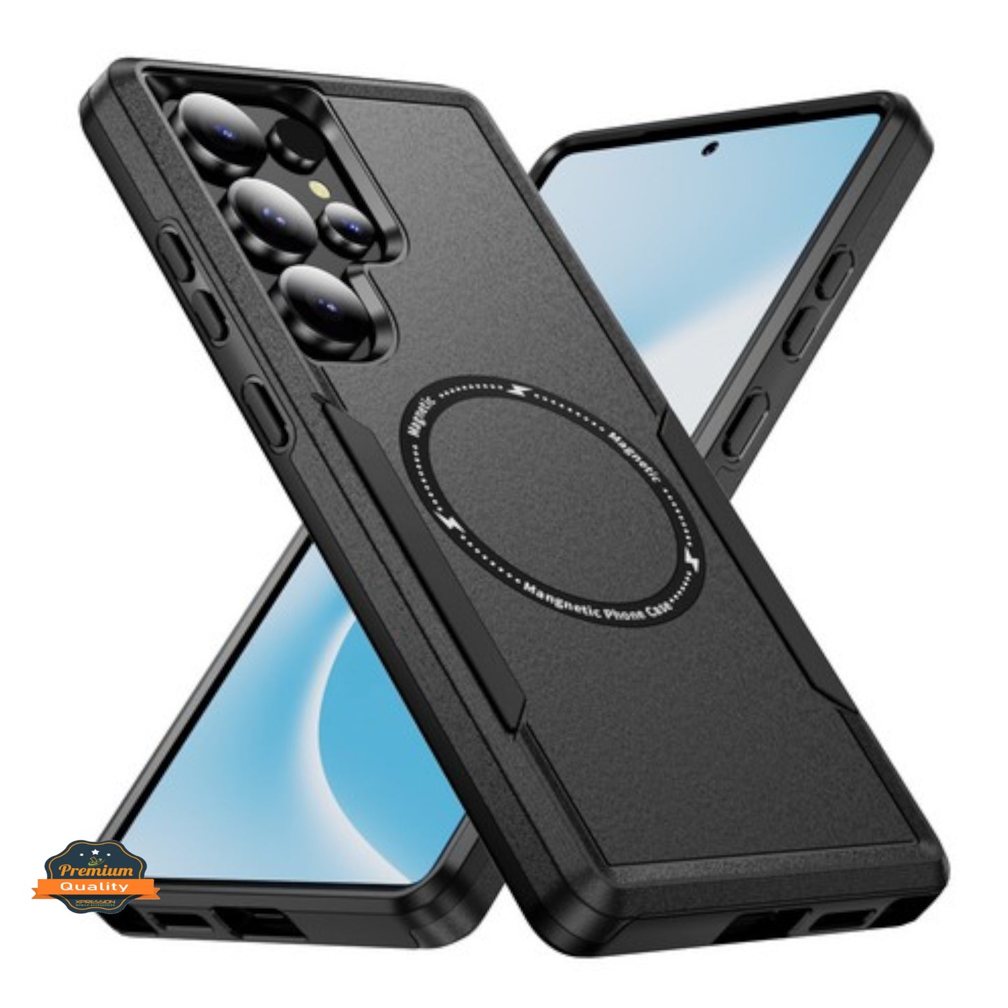 For Samsung Galaxy A26 Heavy Duty Rugged & Dual-Layer Protection and Magnetic Circle Compatible with Magsafe Shockproof Case Cover