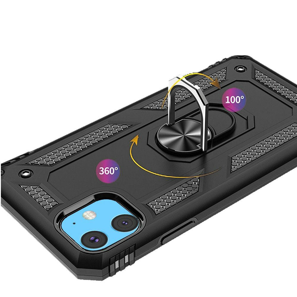 For Samsung Galaxy A06 Hybrid Durable 360 Degree Rotatable Ring Stand Holder Kickstand Fit Magnetic Car Mount Case Cover