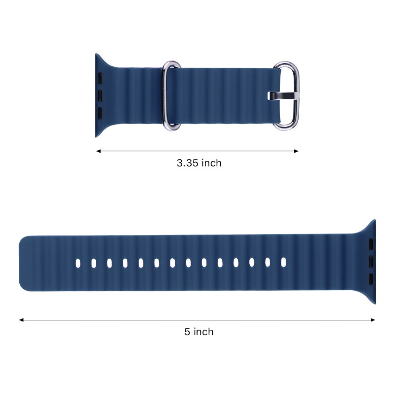 echelon ComfyFit Silicone Strap for Apple Watch Series 9 45mm/Watch Series 10 46mm / Watch SE (2022) 44mm - Dark Blue, Apple Watch Accessories