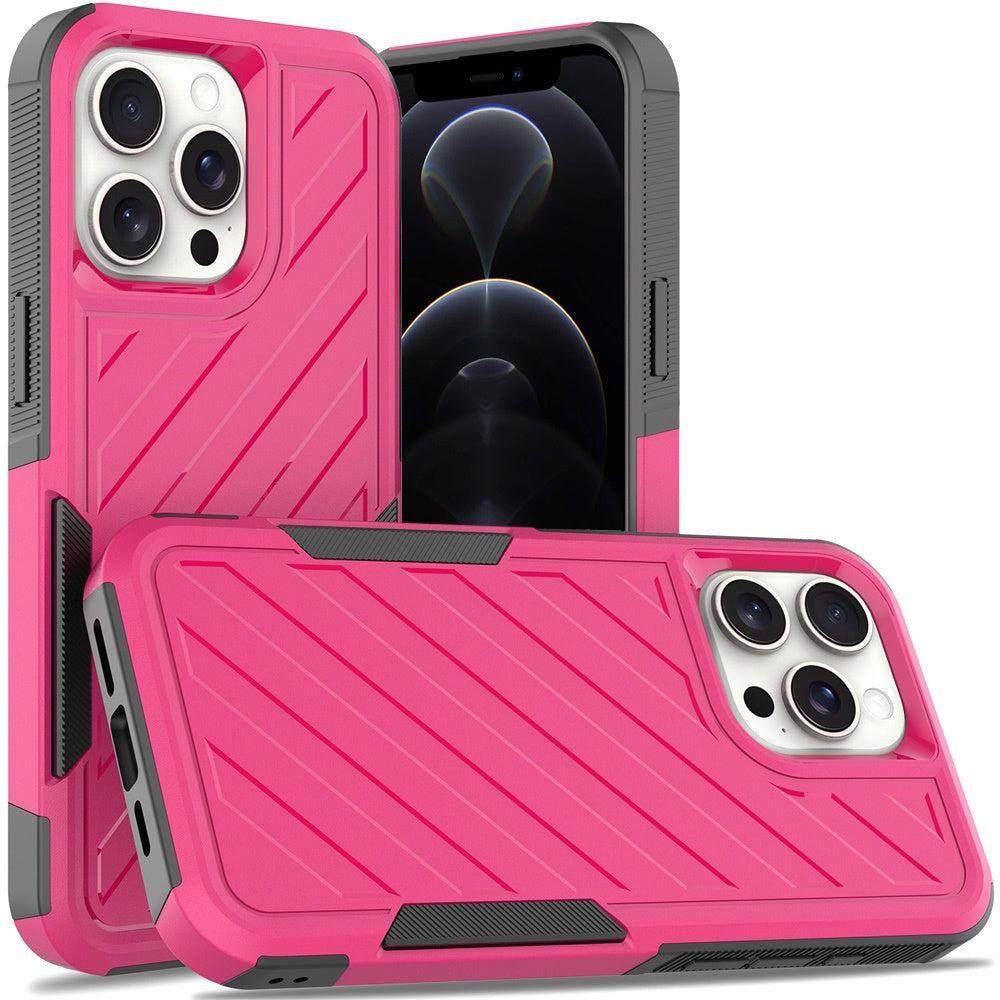 For Samsung Galaxy A16 5G Hybrid lined shockproof dual layer Rugged 2in1 Hard PC & Silicone TPU Non Slip Textured Tough Armor Case Cover