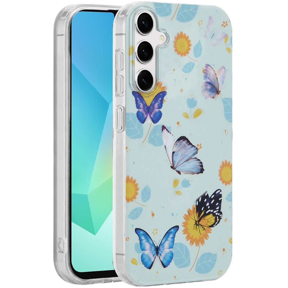 For Samsung Galaxy A16 Fashion Layer Design Slim IMD TPU Protective, Shockproof Hybrid Stylish Durable Hard PC Case Cover