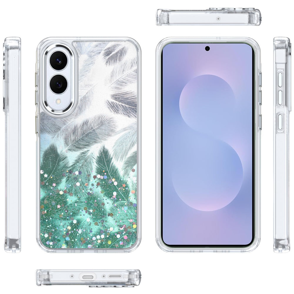 For Samsung Galaxy A16 5G Fashion Epoxy Glitter Shimmer Design, Hybrid Shockproof TPU, Stylish Sparkle Slim TPU Protective Case Cover