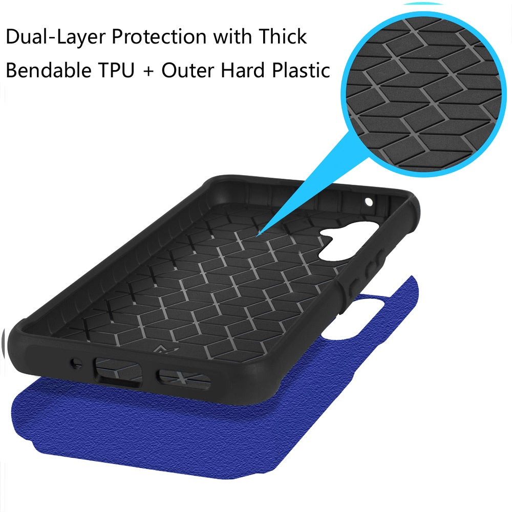 For Samsung Galaxy A36 Slim Tough Shockproof Hybrid with Dual Layer Hard PC + TPU Protection, Armor for Strong Drop & Impact Resistance Case Cover