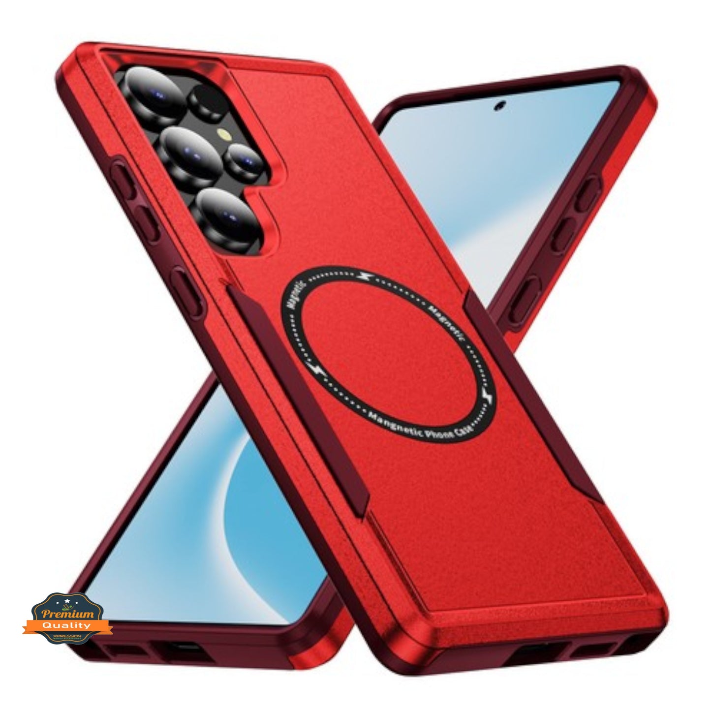 For Samsung Galaxy A26 Heavy Duty Rugged & Dual-Layer Protection and Magnetic Circle Compatible with Magsafe Shockproof Case Cover