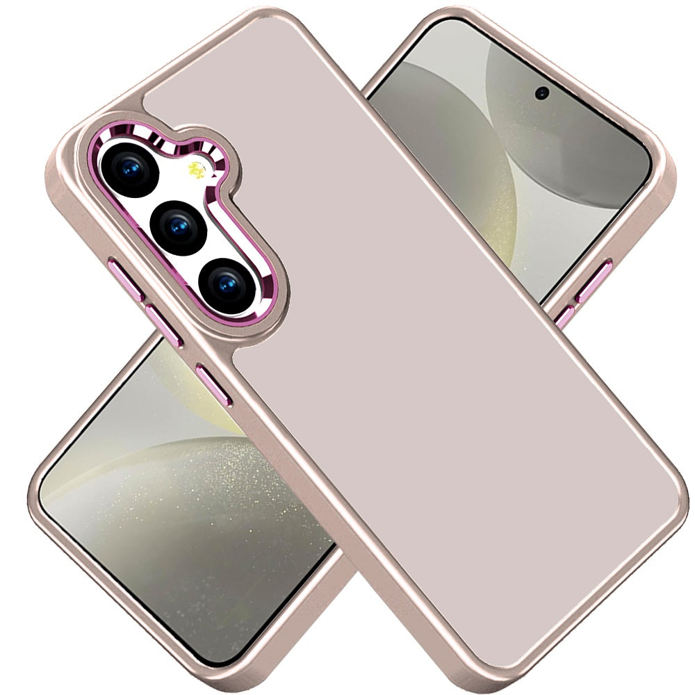 For Samsung Galaxy A26 Slim Fit Thin Hybrid,Frosted Matte Polished Acrylic Hard PC with TPU Rubber Frame Case Cover
