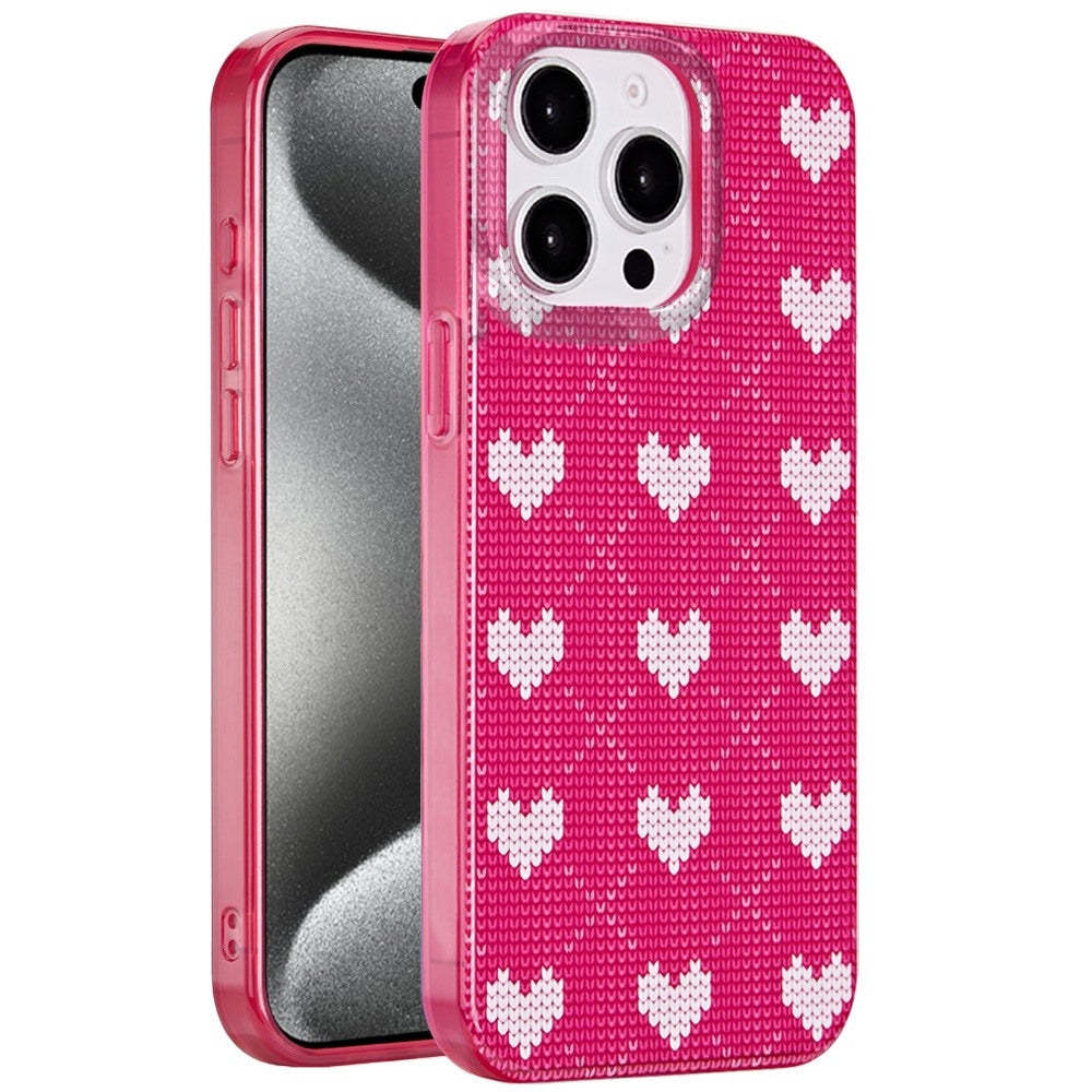 For Apple iPhone 16 Pro Max Fashion Layer Design Slim IMD TPU Protective, Shockproof Hybrid Stylish Durable Hard PC Case Cover