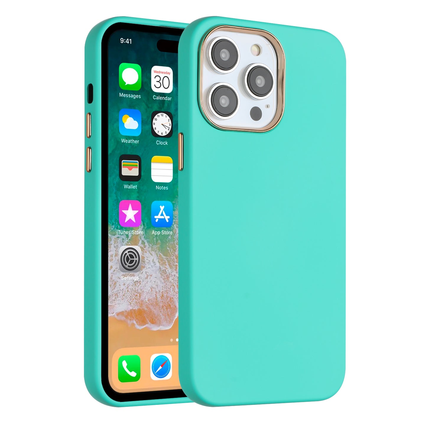 For Samsung Galaxy A06 Slim Classic Hybrid Around Rubber Gummy Gel Slick Hard PC Silicone TPU Chromed Button Case Cover