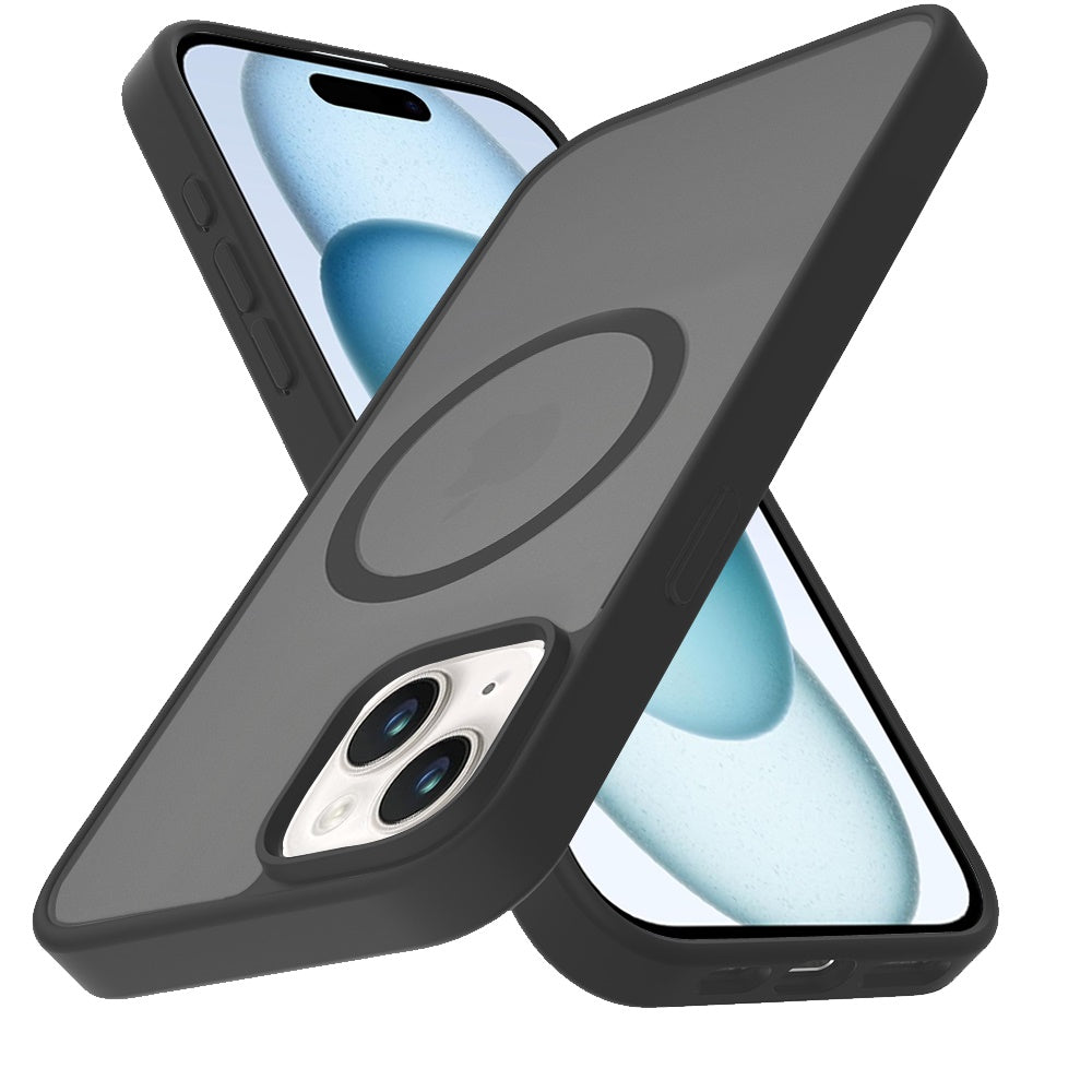 For Apple iPhone 16 Pro (6.3") MagSafe Compatible Case Hybrid Soft TPU Bumper Hard Translucent Matte Back Slim Shockproof Case Cover
