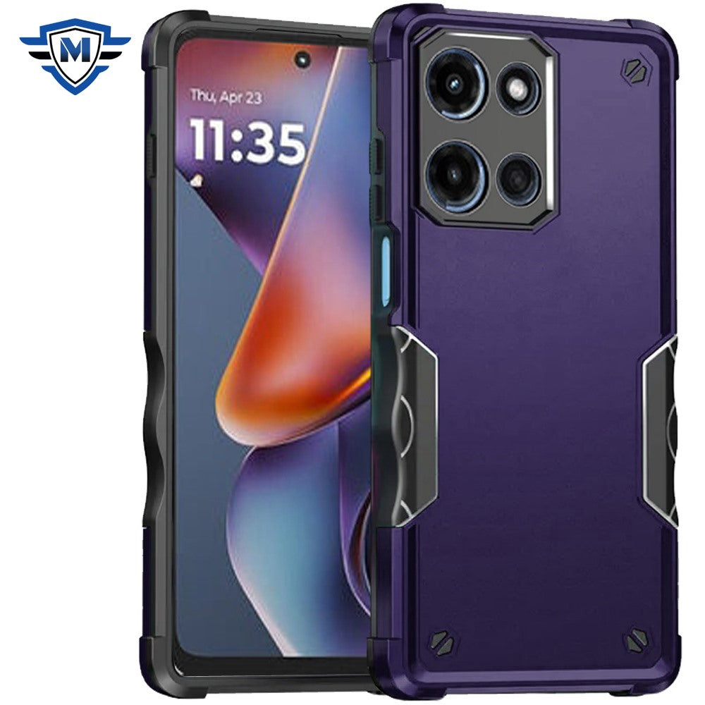 For Motorola Moto G 5G 2025 Slim Fit Back Hybrid Lightweight Shockproof 2-in-1 Hybrid Hard PC Bumper Frame Armor Protection Case Cover