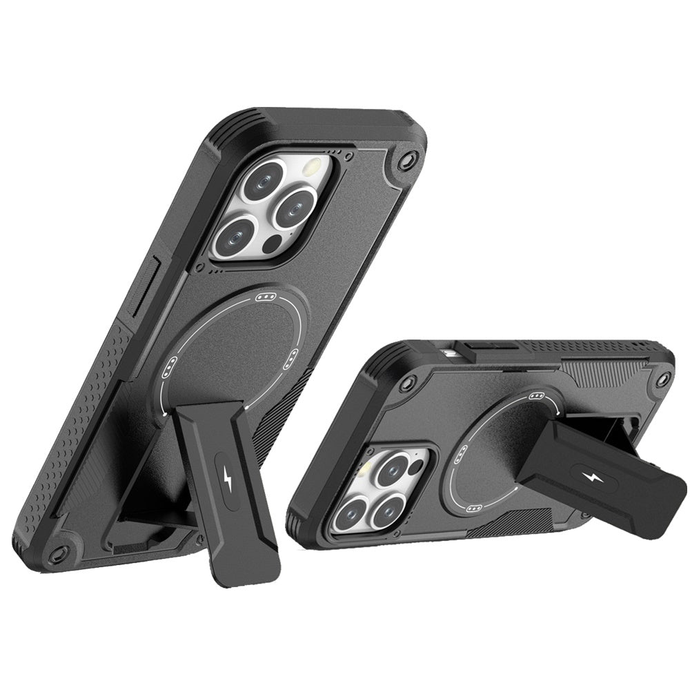 For Samsung Galaxy A16 5G Magnetic Invisible Kickstand Holder with Magsafe, Slim Fit Shockproof Hybrid Military Grade Heavy Duty Case Cover