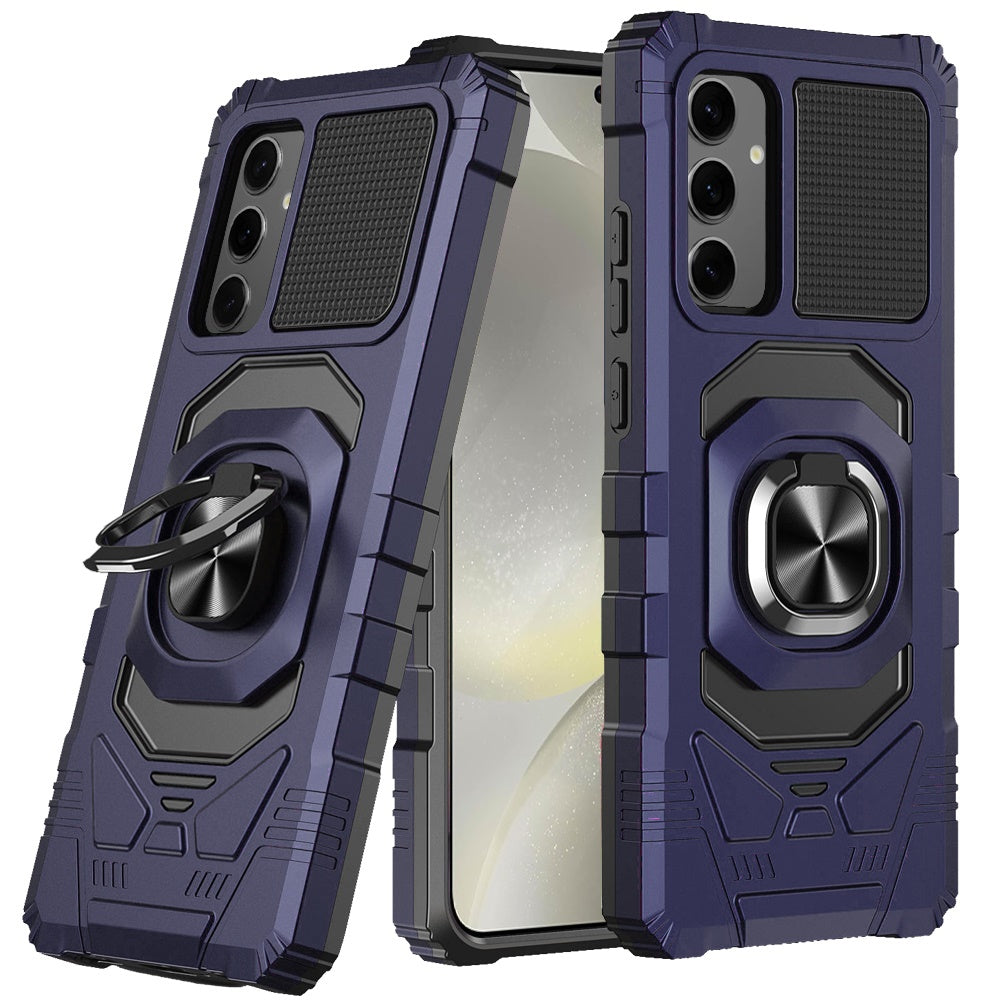 For Samsung Galaxy S25+ /S25 Plus /S24+ Plus Hybrid Dual Layer with 360° Rotate Magnetic Ring Stand Holder Kickstand TPU Rugged PC Shockproof Case Cover
