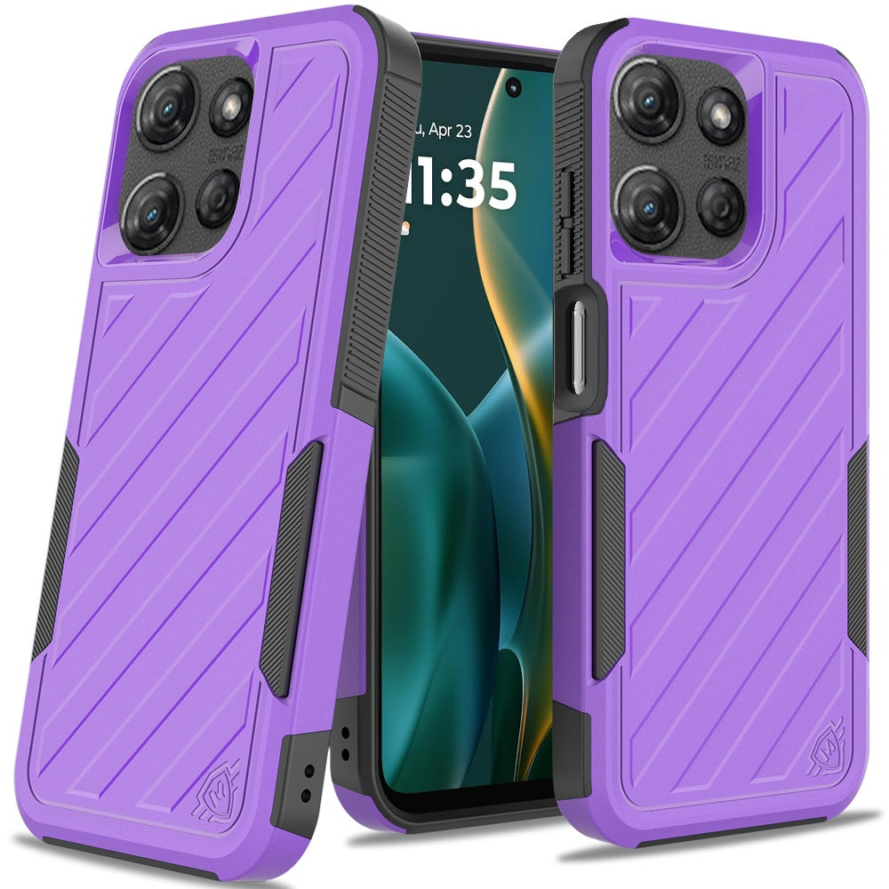 For Motorola Moto G Stylus 5G 2025 Hybrid lined shockproof dual layer Rugged 2in1 Hard PC & Silicone TPU Non Slip Textured Tough Armor Case Cover