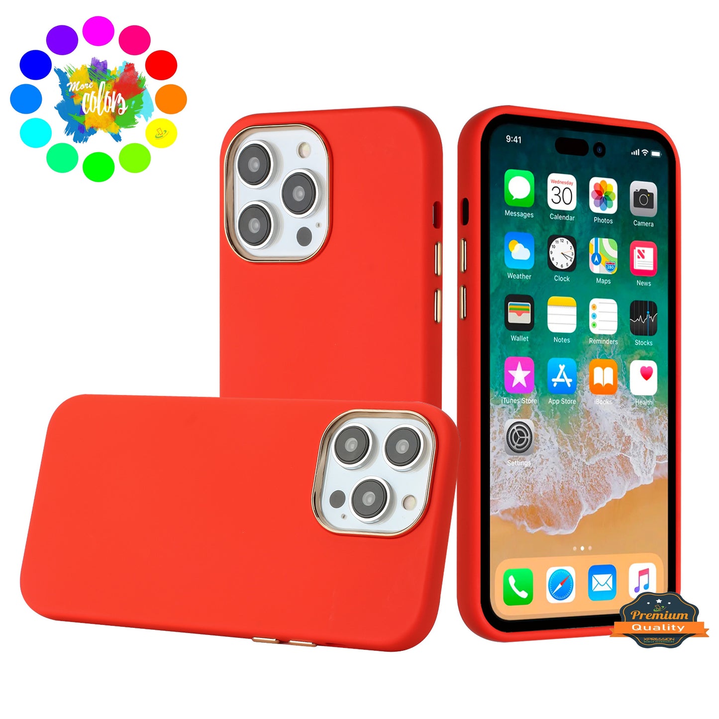 For Samsung Galaxy A06 Slim Classic Hybrid Around Rubber Gummy Gel Slick Hard PC Silicone TPU Chromed Button Case Cover