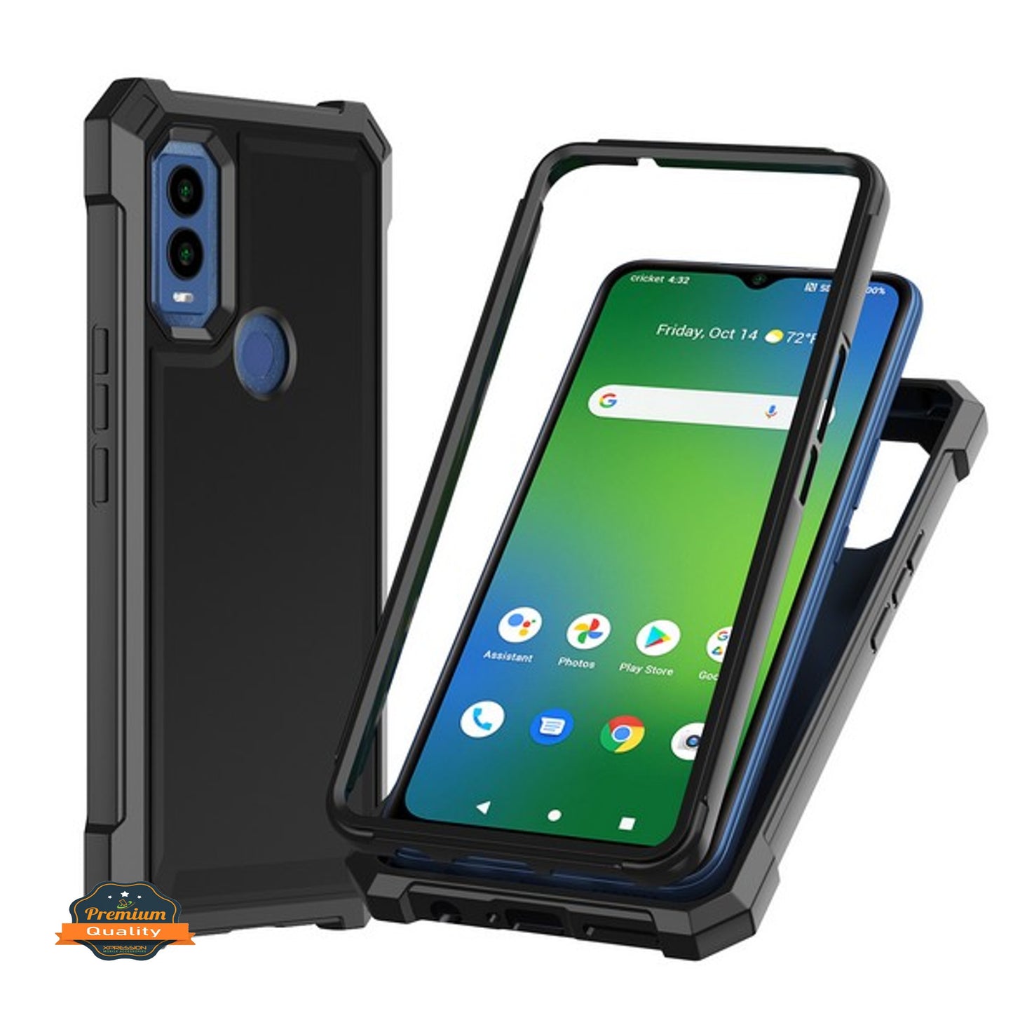 For Gabb Phone 4 Full-Body Dual Layer Hybrid Case Slim, Drop-Proof TPU Hard PC, Durable Corner Front Bumper Protector Case Cover