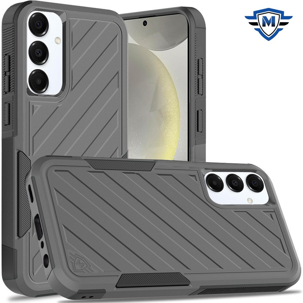 For Samsung Galaxy S25+ /S25 Plus /S24+ Plus Premium Hybrid Rugged lined Shockproof Textured 2-in-1 Non-Slip Hard PC & TPU Non Slip Tough Case Cover
