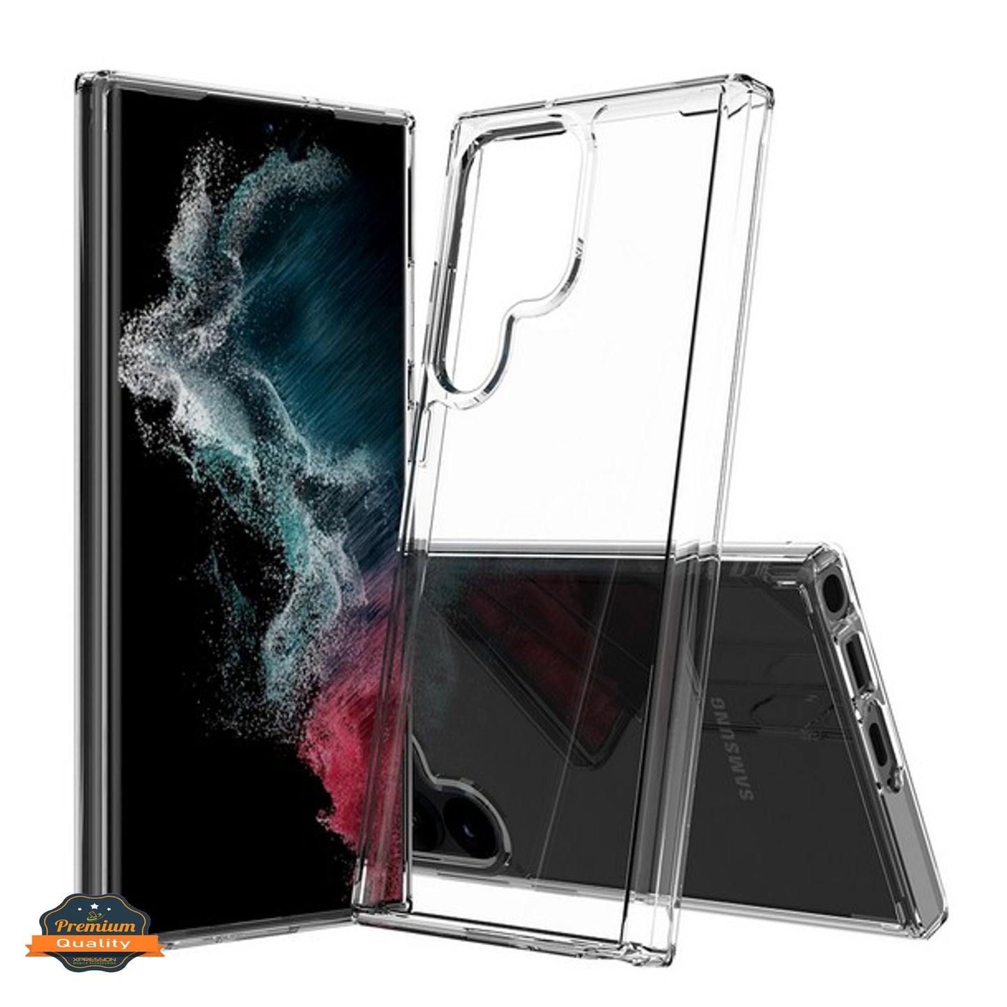 For Samsung Galaxy S25 Ultra Crystal HD Clear Back Hybrid Case TPU Bumper Frame Slim Shockproof Hard Defender Case Cover