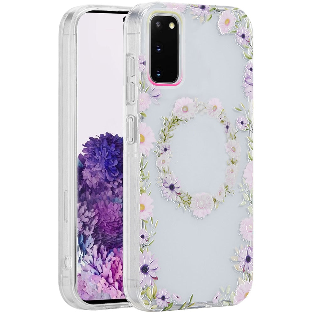 For Samsung Galaxy S21+ Plus Fashion Layer Design Slim IMD TPU Protective, Shockproof Hybrid Stylish Durable Hard PC Case Cover