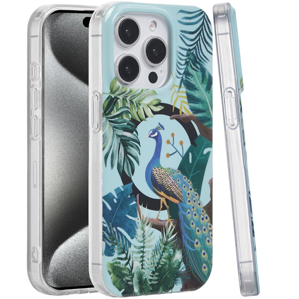 For Apple iPhone 16 Pro (6.3") Durable Fashion IMD Printed Design TPU Slim Shockproof Protective Case with Stylish Pattern Case Cover
