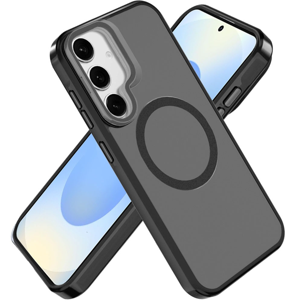 For Apple iPhone 16 Pro (6.3") Tough HQ Hybrid Case with Aluminum Frame Camera Stand, Compatible with MagSafe, Translucent Matte Shockproof Case Cover