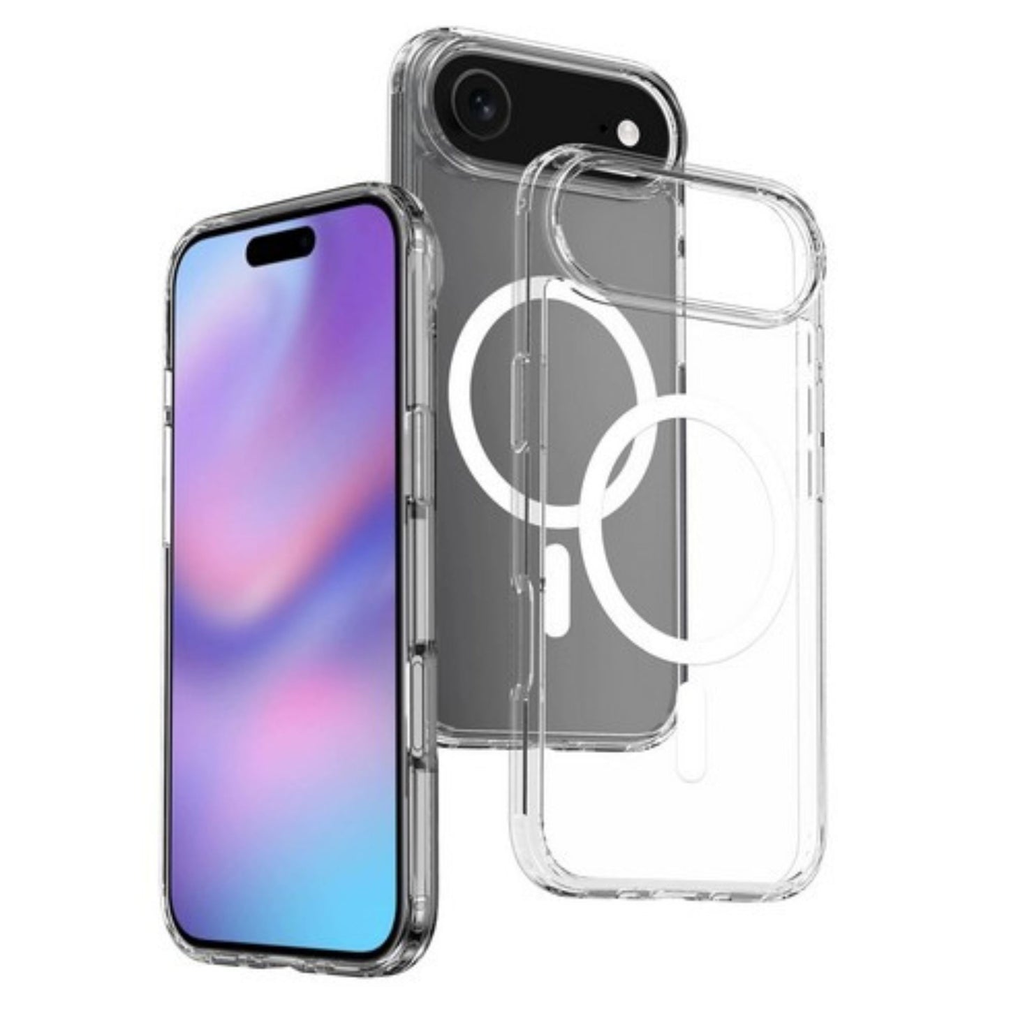 For Apple iPhone 17 Pro Max Hybrid Clear Case Compatible with MagSafe Shockproof Protective Transparent Back, Slim Fit, Wireless Charging Ready Case Cover Clear