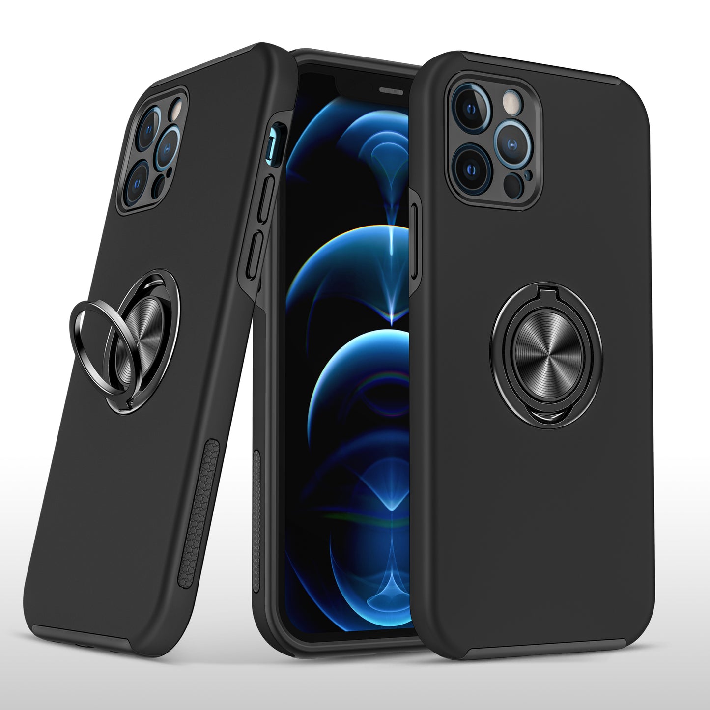 For Samsung Galaxy Z Fold 7 Hybrid 360 Degree Rotatable Metal Invisible Ring Stand Holder Slim Fit Magnetic Car Mount Shockproof Case Cover