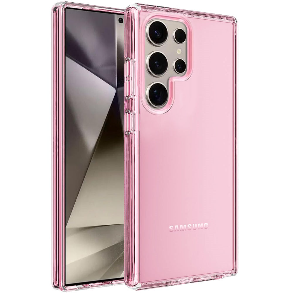 For Samsung Galaxy S25 Ultra Transparent Shock Absorption PC + TPU Rubber Gel Thick 3mm Hybrid Silicone Slim Fit Back Case Cover