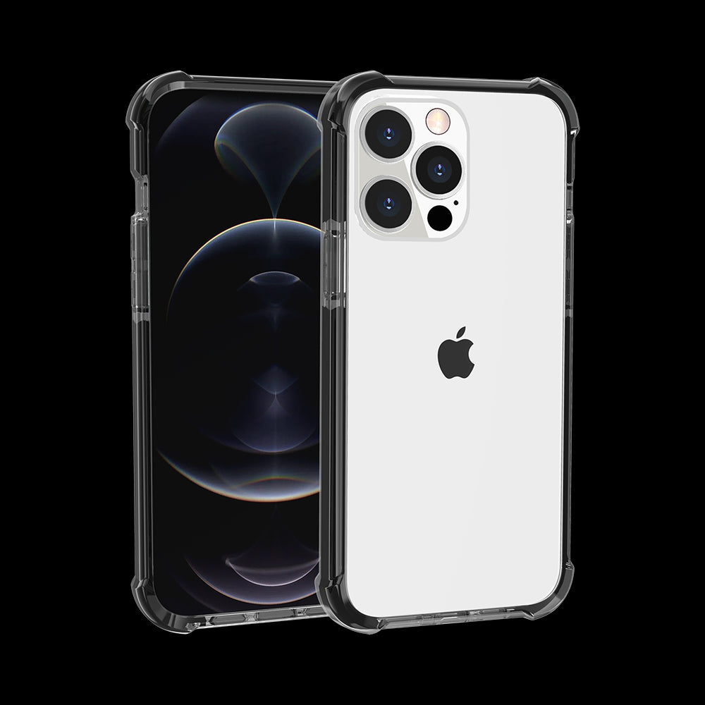 For Apple iPhone 17 Pro Max Hybrid Transparent Acrylic Rubber Gummy Hard PC Silicone TPU Color Bumper Frame Shockproof Case Cover