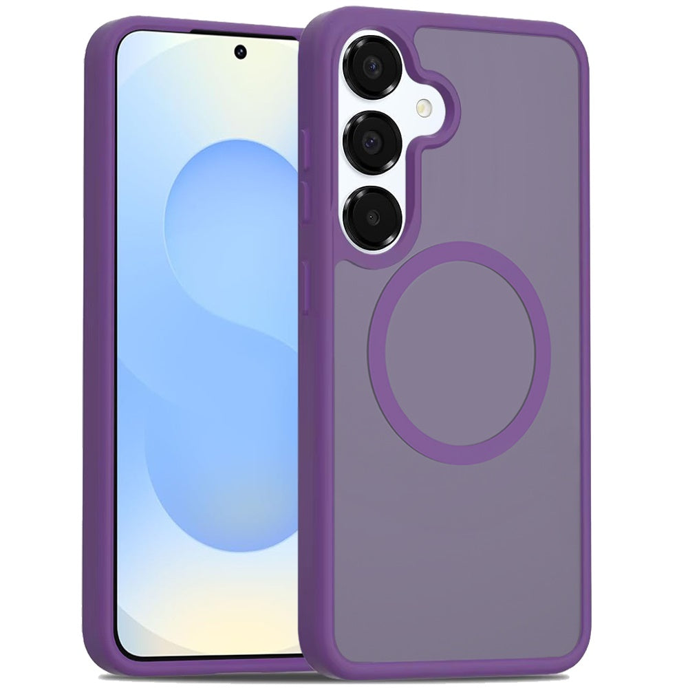 For Samsung Galaxy S25 /S24 MagSafe Compatible Case Hybrid Soft TPU Bumper Hard Translucent Matte Back Slim Shockproof Case Cover