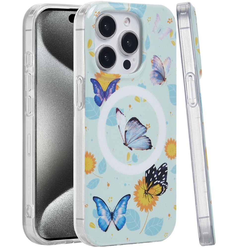 For Apple iPhone 16 Pro (6.3") Durable Fashion IMD Printed Design TPU Slim Shockproof Protective Case with Stylish Pattern Case Cover