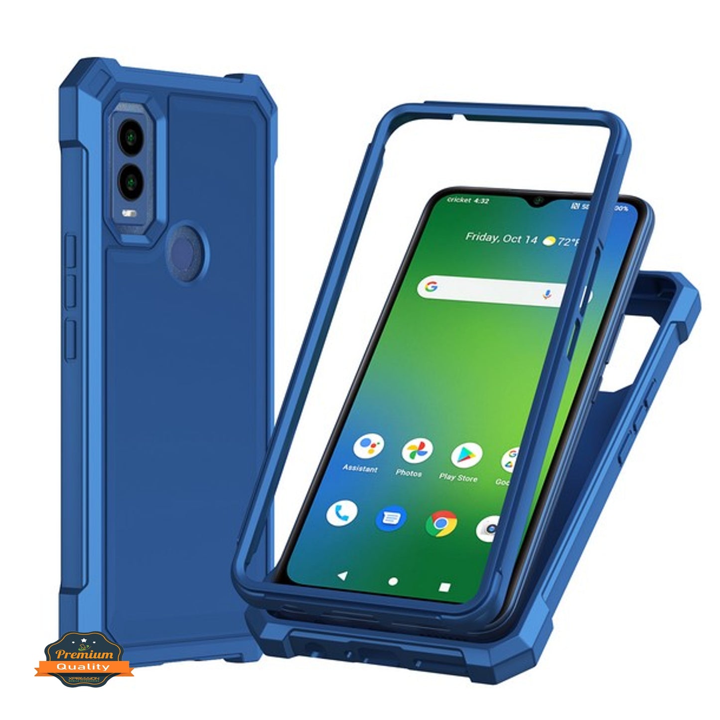 For Gabb Phone 4 Full-Body Dual Layer Hybrid Case Slim, Drop-Proof TPU Hard PC, Durable Corner Front Bumper Protector Case Cover