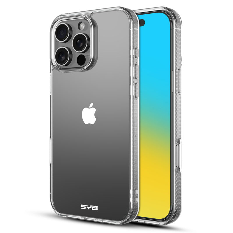 For Sturdy Case Gummy Rubber Hard Silicone TPU Slim Fit Cover for Apple iPhone 16 Pro Max - Highly Transparent Clear Case Cover Clear