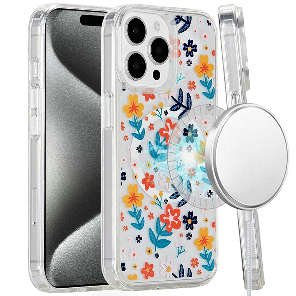 For Samsung Galaxy A16 Cute Fashion Pattern Design, Durable Shockproof Slim TPU Hard Back, MagSafe Compatible Case Cover