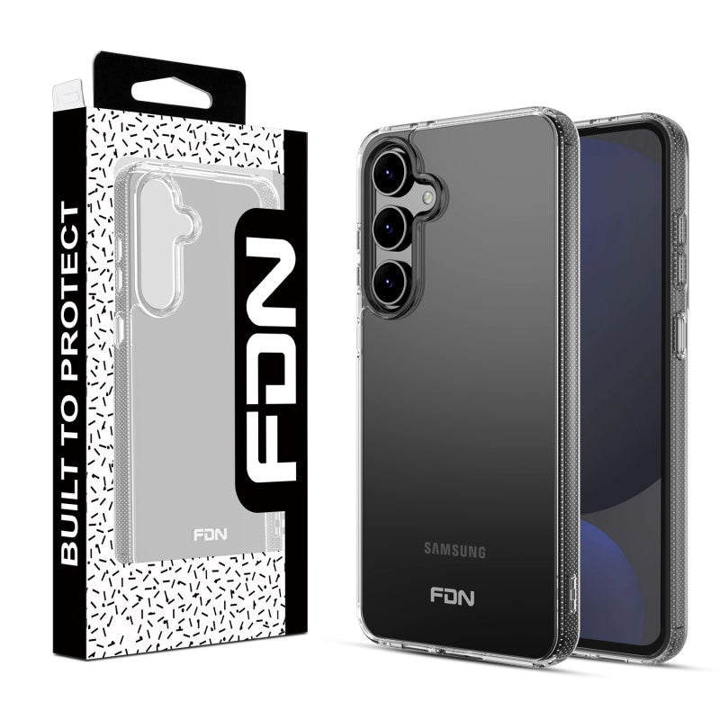 For Shockproof Bumper Hybrid Protective Phone Case Gummy TPU Cover for Samsung Galaxy S24 Fan Edition - Highly Transparent Clear / Transparent Clear Case Cover Clear
