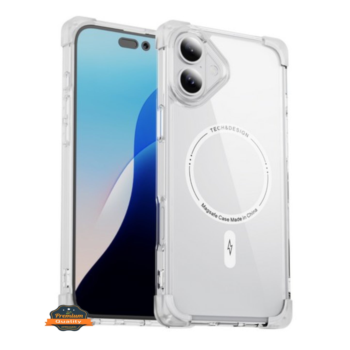 For Samsung Galaxy S25+ S25 Plus /S24+ Slim Fit Hybrid Case Clear Corner Bumper MagSafe Compatible, Hard TPU Rubber Shockproof Case Cover