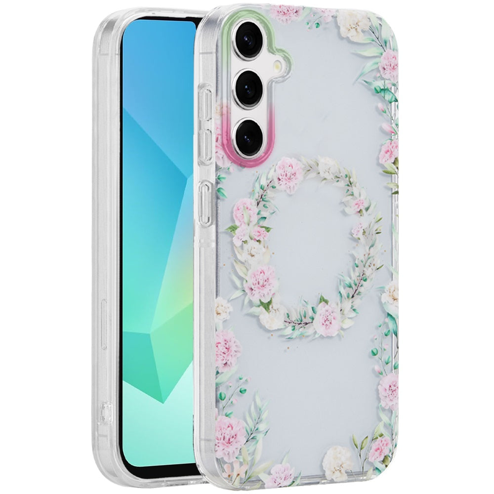 For Samsung Galaxy A16 Fashion Layer Design Slim IMD TPU Protective, Shockproof Hybrid Stylish Durable Hard PC Case Cover