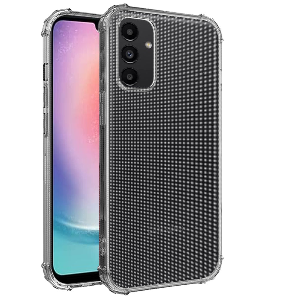 For Samsung Galaxy A16 5G Hybrid Clear TPU Bumper, Shockproof, Rubber Silicone 4 Corners Gel, Lightweight, Protective Slim Back Case Cover Clear