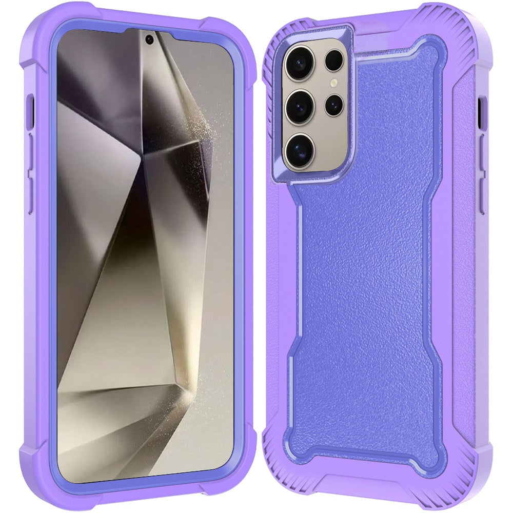 For Samsung Galaxy S25+ /S25 Plus /S24+ Plus Tough Hybrid Case - Shockproof 3-in-1 Armor Full-Body Protection PC + TPU Rubber Bumper Frame Case Cover