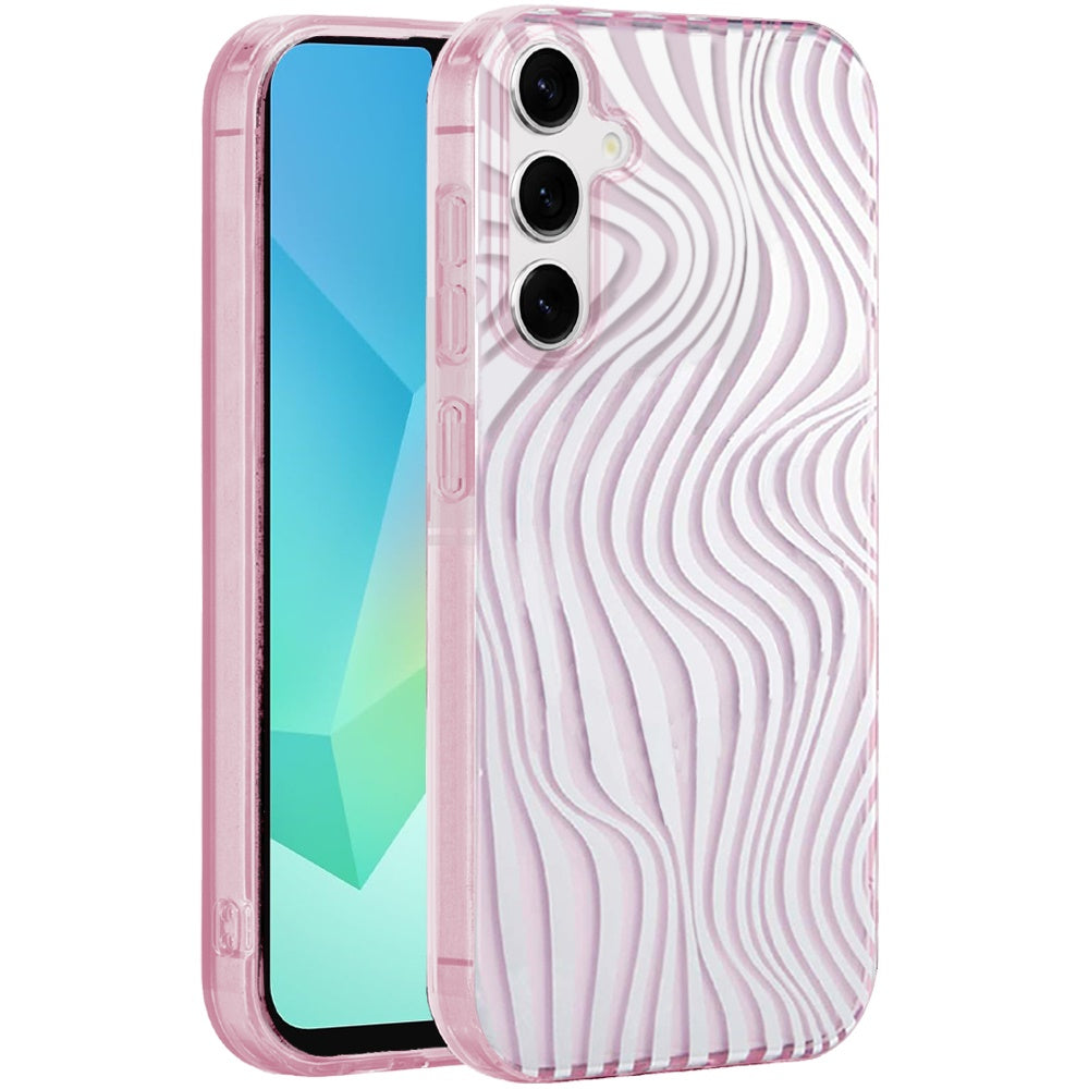 For Samsung Galaxy A16 Fashion Layer Design Slim IMD TPU Protective, Shockproof Hybrid Stylish Durable Hard PC Case Cover