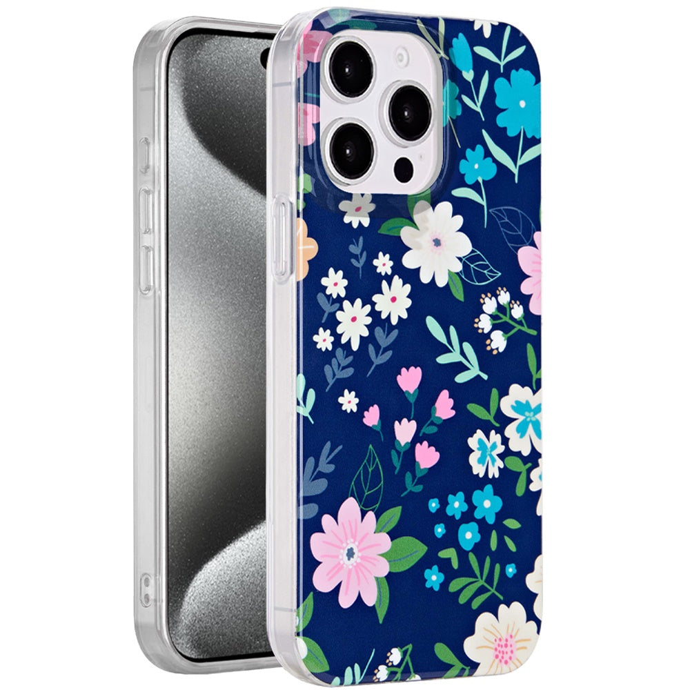 For Apple iPhone 16 Pro Max Fashion Layer Design Slim IMD TPU Protective, Shockproof Hybrid Stylish Durable Hard PC Case Cover