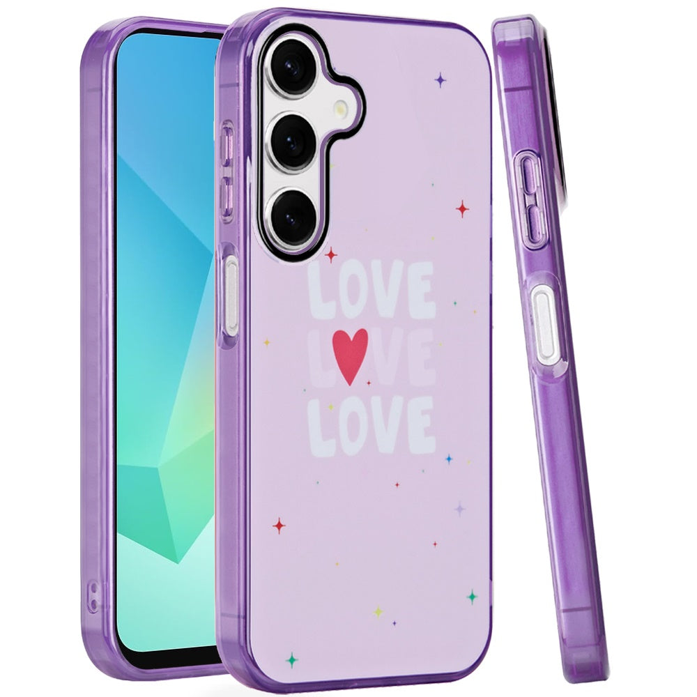 For Samsung Galaxy A16 5G Fashion Layer Design Slim IMD TPU Protective, Shockproof Hybrid Stylish Durable Hard PC Case Cover