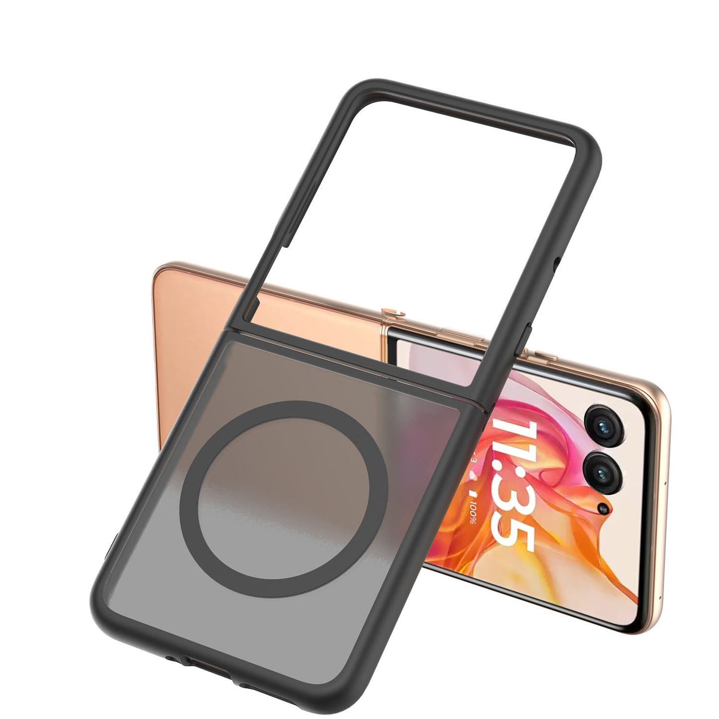 For Motorola Razr Ultra 2025 Magnetic Case Hybrid Soft TPU Rubber Bumper Hard Translucent Matte Back Slim Shockproof Case Cover