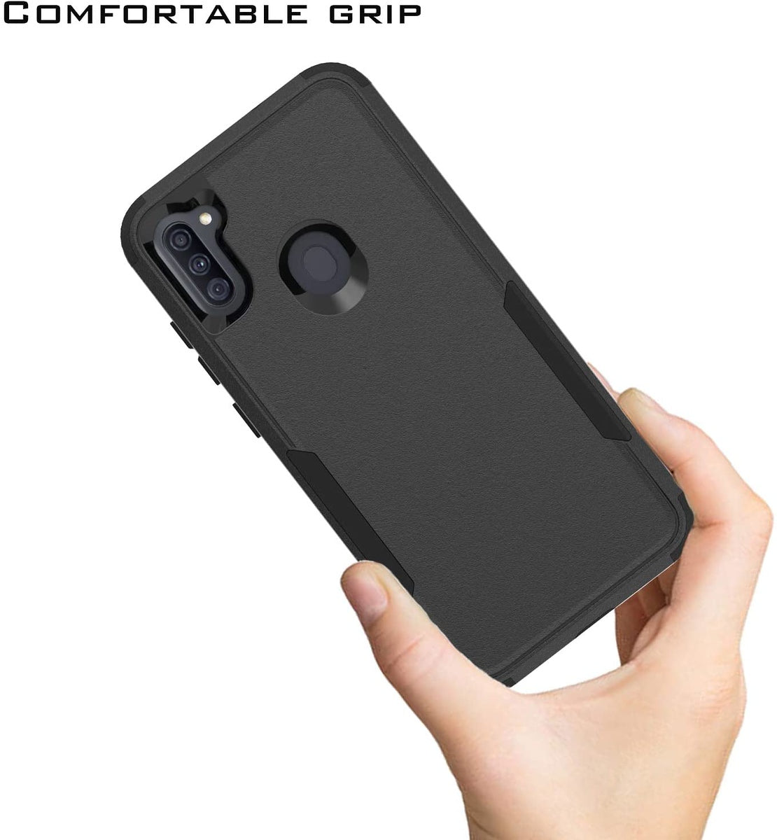 For Samsung Galaxy A16 5G Tough Hybrid Shockproof Silicone Rubber TPU + Hard PC Heavy Duty Three Layer Armor Protection Case Cover