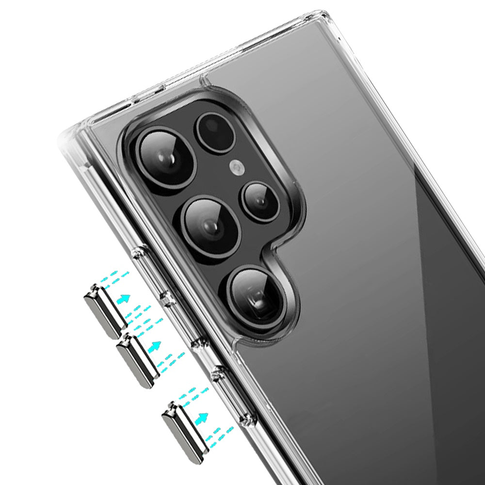 For Samsung Galaxy A52 5G Shockproof Slim Crystal Clear Transparent Hybrid Cover with Enhanced Drop Protection Case Cover Transparent