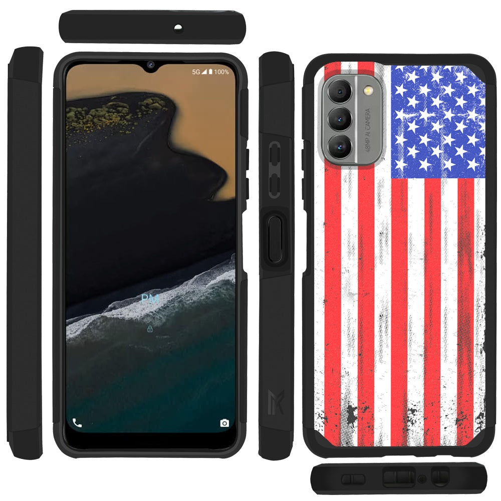 For Nokia G400 5G Graphic Design Stylish Pattern Hard PC TPU Tough Strong Hybrid Shockproof Armor Frame Phone Case Cover