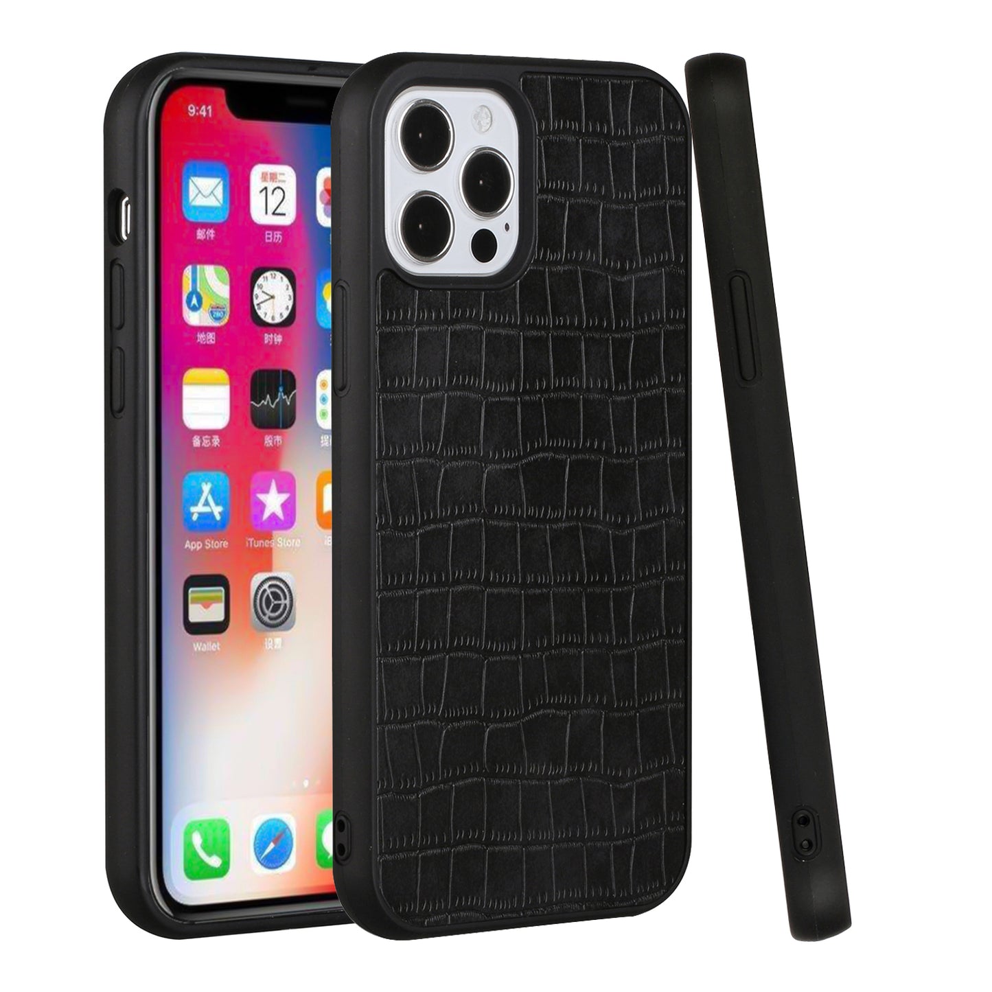 For Samsung Galaxy A33 5G Ultra Slim Thin PU Leather Crocodile Flip Snap On Hybrid Shockproof TPU PC Hard Shell Durable Phone Case Cover