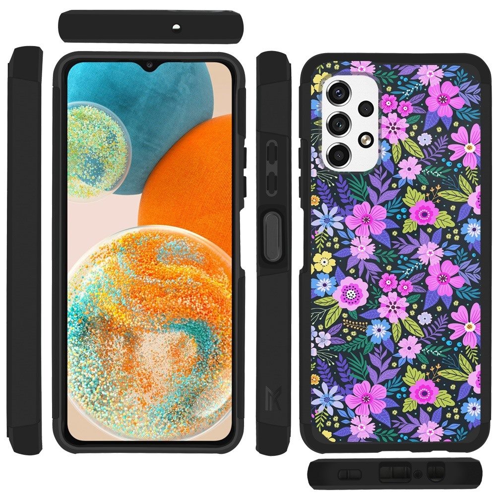For Samsung Galaxy A23 5G Graphic Design Pattern Hard PC TPU Tough Strong Hybrid Shockproof Armor Frame Phone Case Cover