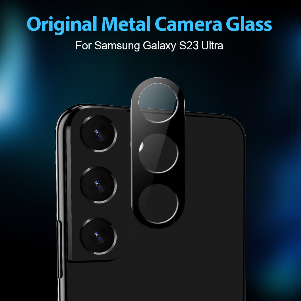 For Samsung Galaxy S23 /Plus /Ultra Camera Lens Protector Tempered Glass Rear Back Camera Protective Lens Shield, Case Friendly Screen Protector